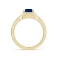 thumbnail image 4 of ANGARA Natural 1.65 Ct Sapphire Bridal Set with Diamond Accents in 14K Yellow Gold for Women (Size-8x6mm) | September Birthstone, Anniversary, Jewelry Gift for Women | Natural Sapphire Ring, 4 of 10