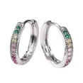 thumbnail image 1 of Joyas de moda Pendientes coloridos Pendientes de aro de 17 mm para mujer Pendientes elegantes para niñas, 1 of 8