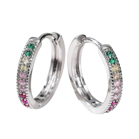 Hearth & Gear Fashionable Colorful Hoop Earrings 17mm Stylish Earrings For Women Girls Jewelry Leather Earrings for Women on Earrings Hold Hoops Pearl Earrings Dangle Dangle Star Earrings Womens Hoop