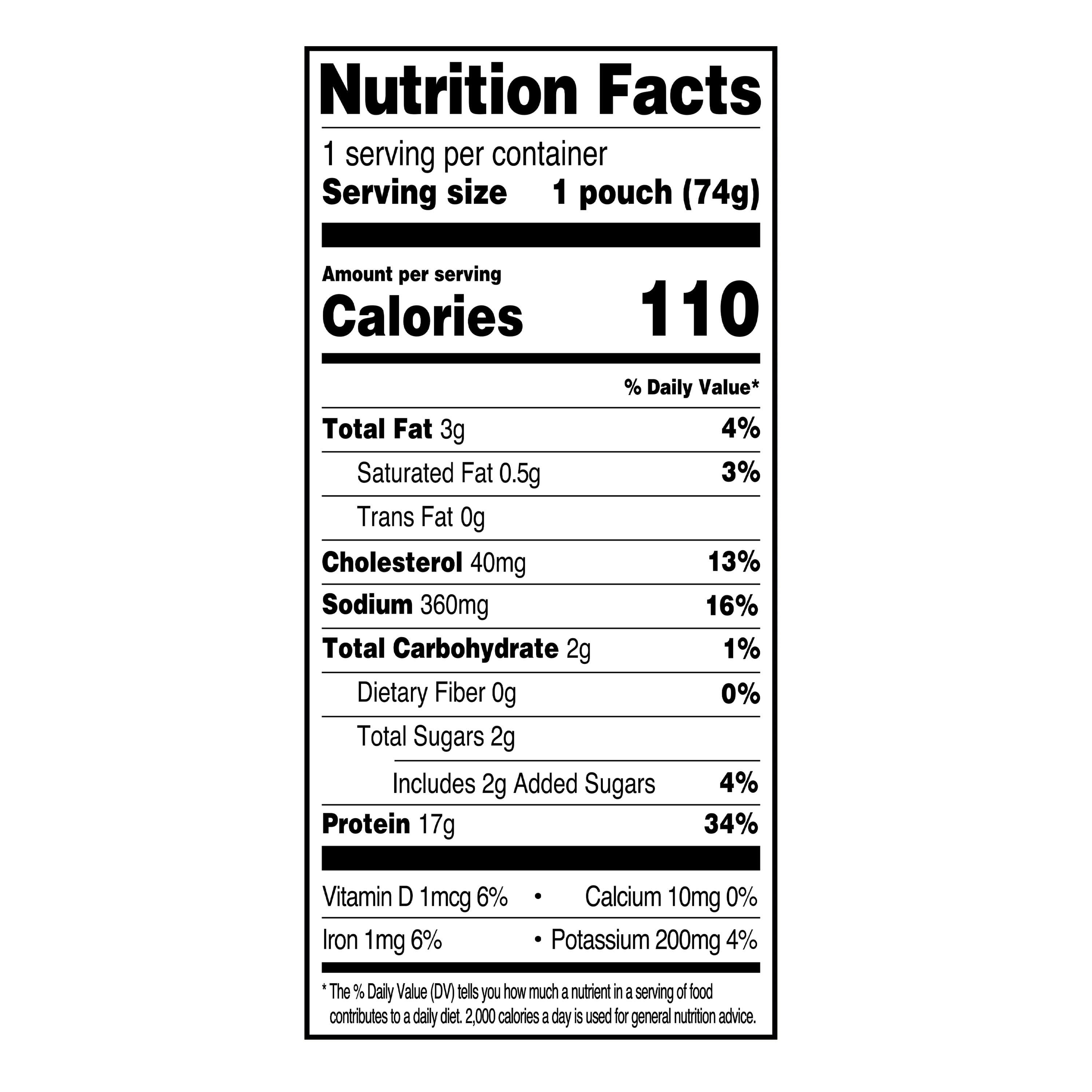 Great Value Ranch Chunk Light Tuna, 2.6 oz Pouch