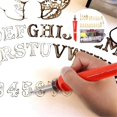 thumbnail image 3 of DIY Wood Burning/Carving Set, DIY Wood/Leather Burning Set-26 Letters Copper Mold, Wood Craft Embos, 3 of 5