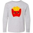 thumbnail image 3 of Inktastic French Fries Funny Food Long Sleeve Youth T-Shirt, 3 of 5