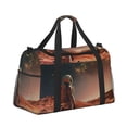 thumbnail image 2 of Disketp Astronaut On Mars A Bolsa de Viaje Tipo Duffle, Bolso de Mano para Fin de Semana para Mujer, Bolsa de Gimnasio Ligera para Hombre, Esencial para Viajes, 2 of 7