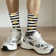 thumbnail image 6 of Vsdgher Gold Flamingo Crew Socks for Men & Women, Breathable Casual Athletic Ankle Socks, 6 of 6