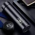 thumbnail image 2 of 17 oz Car Logo Black Frosted Travel Mugs & Tumblers Vacuum Insulated Stainless Steel Thermal Bottle Fashion Business Thermal Cup for Hot or Cold Drink Coffee Or Tea (fit maserati New) C82, 2 of 3