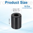thumbnail image 2 of Uxcell 10pcs M6 Aluminium Spacers, 1/4" ID x 5/8" OD Round Standoff Spacer, Unthreaded Metal Spacers for 1/4" M6 Screws Bolts, Black 3/4" Length, 2 of 6