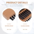 thumbnail image 3 of Miangastore Softball Plate Brush Rectangular Light Brown 3Set 6.2X5.4Cm, 3 of 8