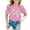2-Pink, variant on Graphic Tees for Boys Girls Short Sleeve Crewneck Shirts Girls Clothes Size 7 Loose Fit Summer Outfit Kids Fashion Clothes Size 4-5 Years,2-White