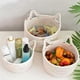 thumbnail image 4 of Small Woven Basket, Colorful Storage Basket, Desktop Storage Basket Hand-Woven Cotton Rope Storage Basket B, 4 of 5