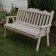 thumbnail image 4 of Western Red Cedar Royal English Garden Bench, 4 of 4