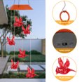 thumbnail image 3 of Cardinal Solar Wind Chimes para exterior Red Bird Wind Chime Impermeable LED Luces Spinners Espiral Cuerda Colgante Jardín al aire libre Patio Hogar Decoración de pared Lankey LDL00002RDV0, 3 of 7