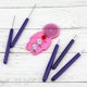 thumbnail image 4 of Herramientas de quilling con hendiduras de 7 piezas, que incluyen un entrenador de rizado y un par de pinzas para flores de papel, manualidades, bricolaje, principiantes, 4 of 5