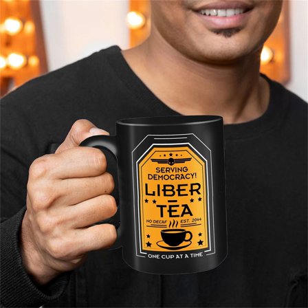 Coffee Mug 2 Coffee Mug Cup Of Liber Tea 11 OZ Ceramic Mug Novelty Liber Tea Cup Gift 1 Novelty Coffee Mugs Funny Coffee Mugs Gift For Women Men
