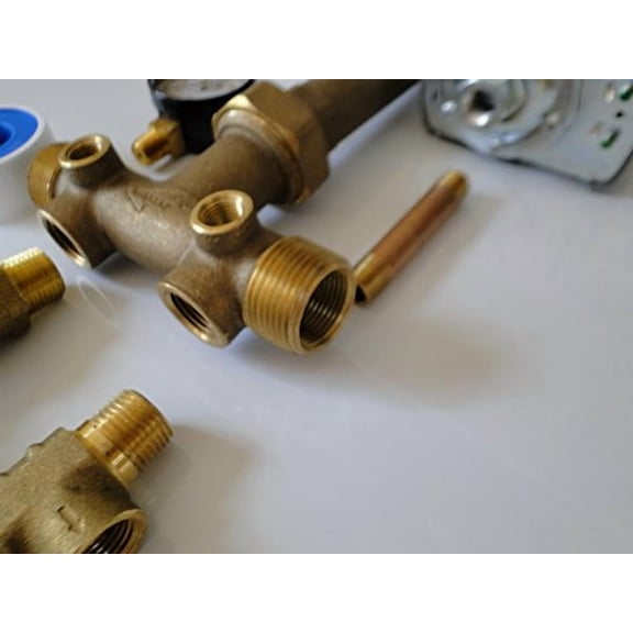 Boshart 1.25 x 14 brass no lead tank tee Kit package with Union   fsg2 30-50 pressure switch