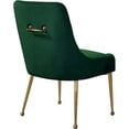 thumbnail image 2 of Pemberly Row Chaise de Salle à Manger Moderne en Velours Verte de 19,5 Po H (Ensemble de 2), 2 of 6