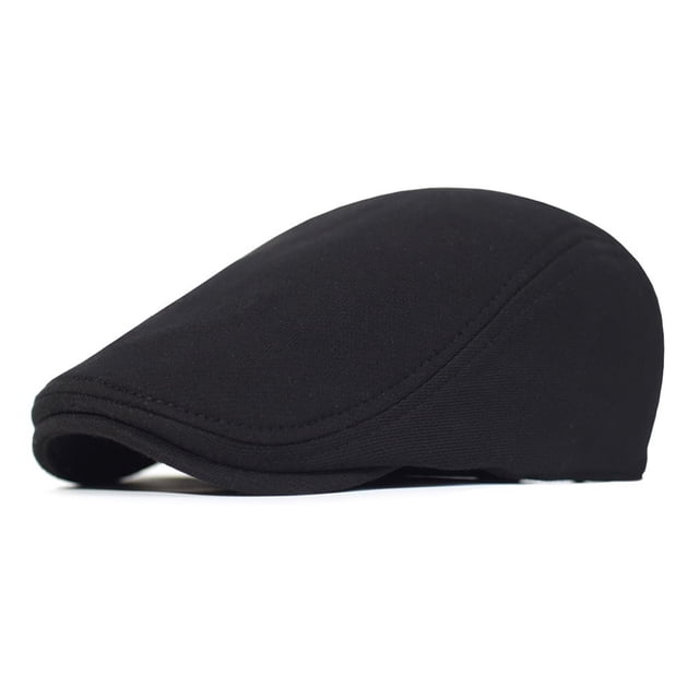 Boina de hombre con visera, gorra cálida de invierno