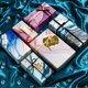 thumbnail image 4 of Nvzi flowers, gifts, gift box packaging paper, Star River gilded packaging paper, (purple), 4 of 5