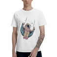 thumbnail image 2 of Moonwalk T-Shirt for Men Cotton 100% Summer Tops Women Fashion Casual Short Sleeves Round Collar Short-Sleeve Couple Top Tees, 2 of 7