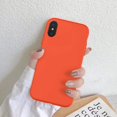 thumbnail image 2 of iPhone Xs Max Case with Screen Protector,Soft Liquid Silicone Gel Rubber Bumper Cover,Slim Fit Shockproof Protective Phone Case for iPhone Xs Max Orange, 2 of 8