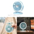 thumbnail image 2 of YIEMEEN Desk Fan Camping Fan Tent Fan Hanging Fan 3Speed with LED Light 1000mAh Battery, 2 of 19