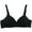 107#Black, variant on Dwaogom Women's Spaghetti Strap Cotton Pullover Sports Bra Value Pack Non Steel Ring Style Printed Gathered Middle Button Breathable Underwear Daily Bra