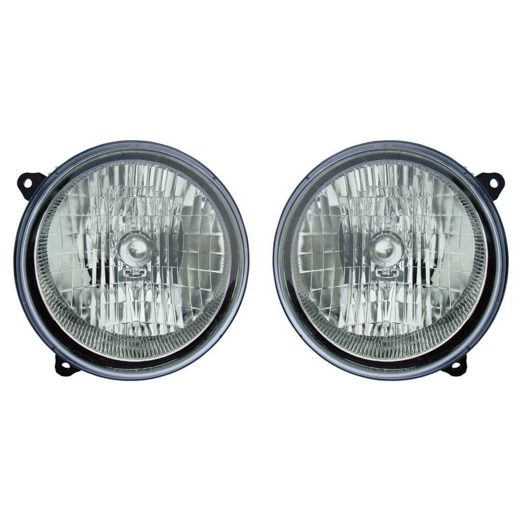 KarParts360 For 2003 2004 JEEP LIBERTY Head Light Assembly Pair Driver and Passenger Side w