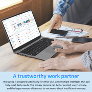 Auusda 16 Business Laptop, Win11 Pro Home Computer,Core i3, 16GB RAM 512GB SSD, 1920×1200 Resolution, Backlit Keyboard, Fingerprint Unlock, Silver