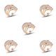 thumbnail image 2 of Minnieouse Anillo de cristal de aleación para mujer, joyería artística para nudillos de boda, esposa, cumpleaños, oficina, dama, regalo personalizado, Tamaño 8 5piezas Minnieouse CBP224964, 2 of 5