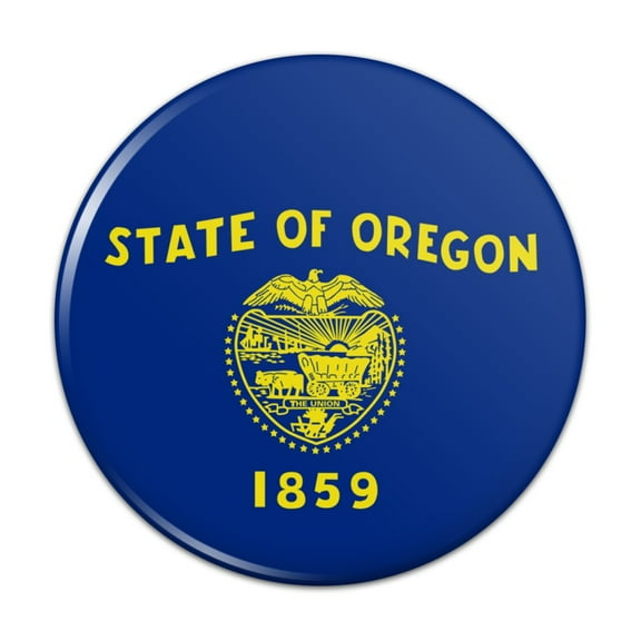 Oregon State Flag Pinback Button Pin