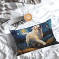 thumbnail image 5 of Pofeuu Vintage Starry Sky Labrador Print Polyester Microfiber Plush Pillowcases, Super Soft and Cozy Pillow Case Covers with Envelop Closure（Pillow core not included）-20"x30", 5 of 6