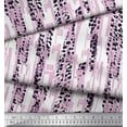 thumbnail image 2 of Soimoi Georgette Viscose Fabric Leopard Animal Skin Fabric Prints By Yard 42 Inch Wide, 2 of 3