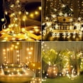 thumbnail image 5 of Luxtrada Chirstmas String Lights Snowflake Colorful Lights Icicle String Light for Garden Holiday Party Wedding Christmas Tree Decoration (Warm,80LEDs 10m), 5 of 7