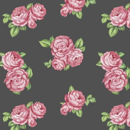 - David Textiles Bohemian Roses Anti-Pill Fleece 60