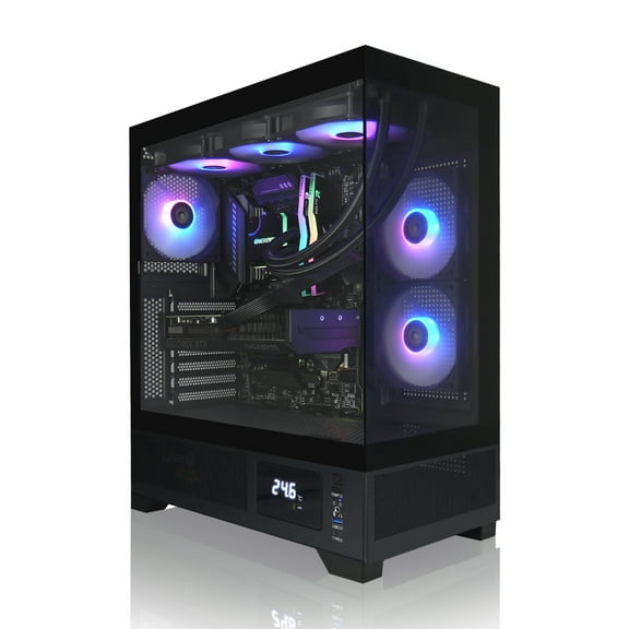 AVGPC Whirlwind Gaming PC | AMD Ryzen 7 7800X3D | Nvidia Geforce RTX 5070 | 32GB 6000MHz DDR5 | 2TB NVME M.2 SSD | 360MM AIO Liquid Cooling | WiFi/AC | Windows 11 Home Black