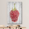 thumbnail image 3 of wall26 Canvas Print Wall Art Retro Vintage Wood Panel Raspberry Fruit Cooking Realism Digital Art Modern Art Decorative Bohemian Chic Kitchen/Food Rustic for Living Room, Bedroom, Office - 12"x1, 3 of 5