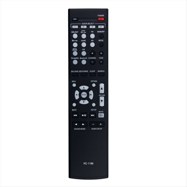 Control Remoto de Repuesto RC-1196 para Receptor AV para AVR-X510BT, AVR-S500BT, AVR-X520BT y AVR-S510BT