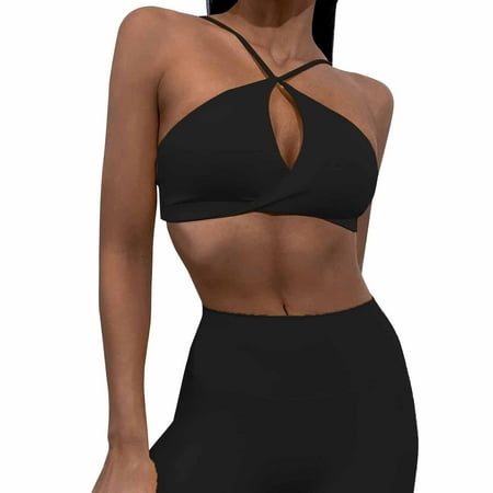 

Women Twisted Bra Pleated Elastic Running Fitness Yoga Clothing Camisole Female Bralette Fitness Everyday Lingerie