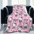 thumbnail image 6 of Hello Kitty Throw Blanket, Cozy Flannel Blankets For Boys Girls, Super Soft Warm Blanket For Couch Sofa Bed, 6 of 9