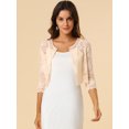 thumbnail image 2 of INSPIRE CHIC Cardigan Court en Dentelle Florale pour Femmes, 2 of 6