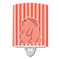thumbnail image 1 of "Treasures Ceramic Night Light, Pink Stripes, Pink, 6"" x 4"", BB7080CNL" Caroline's Treasures BB7080CNL, 1 of 1