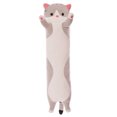thumbnail image 1 of Giant Cat Pillow Plush Cartoon Kitty Sleeping Hugging Pillow, Cuddly Soft Long Kitten Body Pillow Doll Cat(Gray, 50cm/19.68inch), 1 of 7