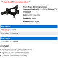 thumbnail image 2 of Front Right Steering Knuckle - Compatible with 2013 - 2014 Subaru XV Crosstrek, 2 of 2