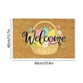 thumbnail image 3 of EGNMCR Easter Outdoor Entrance Doormat Easter Decorative Mat Easter Egg Rug Welcome Mat Absorbent Doormat Thickened Silicone Non-Slide For Spring Decor Home Entryway Polyester holiday carpet, 3 of 6