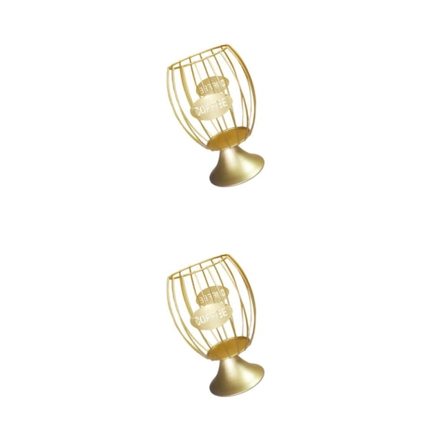 Bearachild Soporte para cápsulas de café Pod Elegante contenedor para K-Cup Oro 2Conjunto