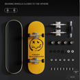 thumbnail image 2 of ZyyWoo Pro Finger board Professional Finger Skateboard Trucks CNC Swirl Wheels 5-Layer Color Maple Pro concave Creative Design Mini Skateboard, Gifts for Fretboard Lovers,M, 2 of 7