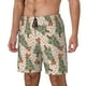 thumbnail image 1 of Balery Cowboy Christmas Trees Bañador para hombre, shorts de playa de secado rápido con entrepierna y forro de compresión-Small, 1 of 6