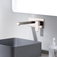 thumbnail image 6 of Wall Mount Bathroom Sink Faucet Brushed Nickel Basin Faucet with Rough-in Valve Sumerain, 6 of 7