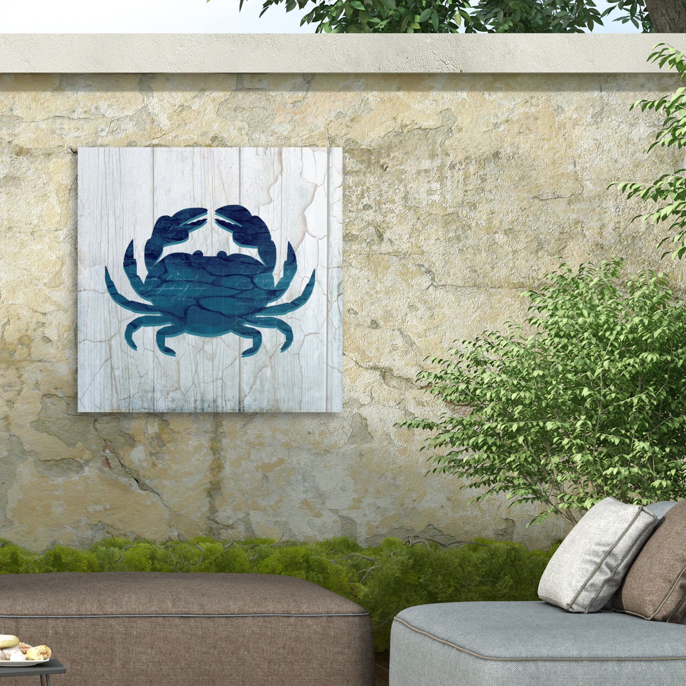 Lightboxjournal 'Gypsy Sea Blue Crab' Outdoor Canvas 18x18