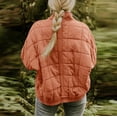 thumbnail image 5 of Uhndy Winter Jackets Coats for Women, Fashion Women Solid Stand-up Collar Cardigan Down Jacket Outerwear Padded Coat Christmas Gifts for Women, 5 of 6