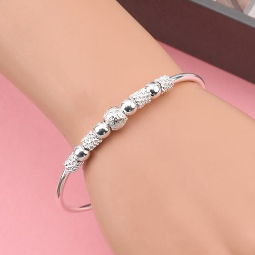 White My Identity Doctor Pre-Engraved /& Customized Hearing Impaired ID Bracelet Black//White Millefiori Glass Pattern